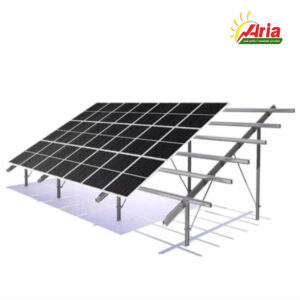 سازه خورشیدی 32 پنله دو ردیف فولاد گالوانیزه شده