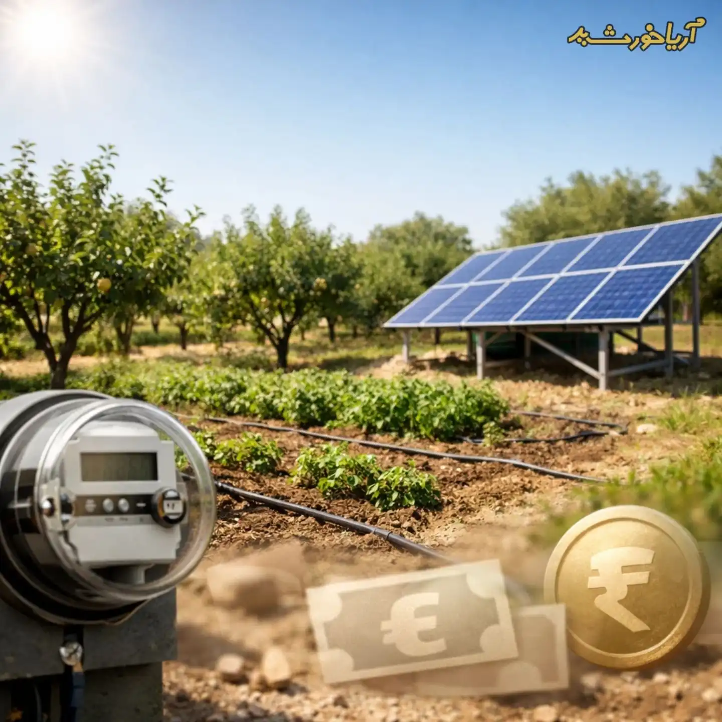 قیمت برق خورشیدی برای باغ