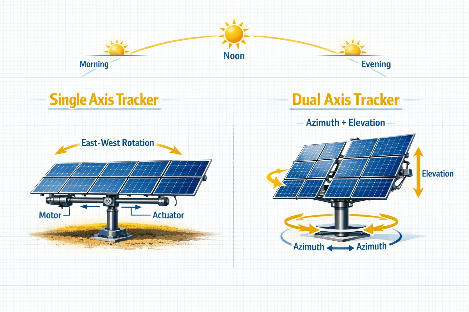 استراکچر ردیاب خورشیدی (Solar Tracker)