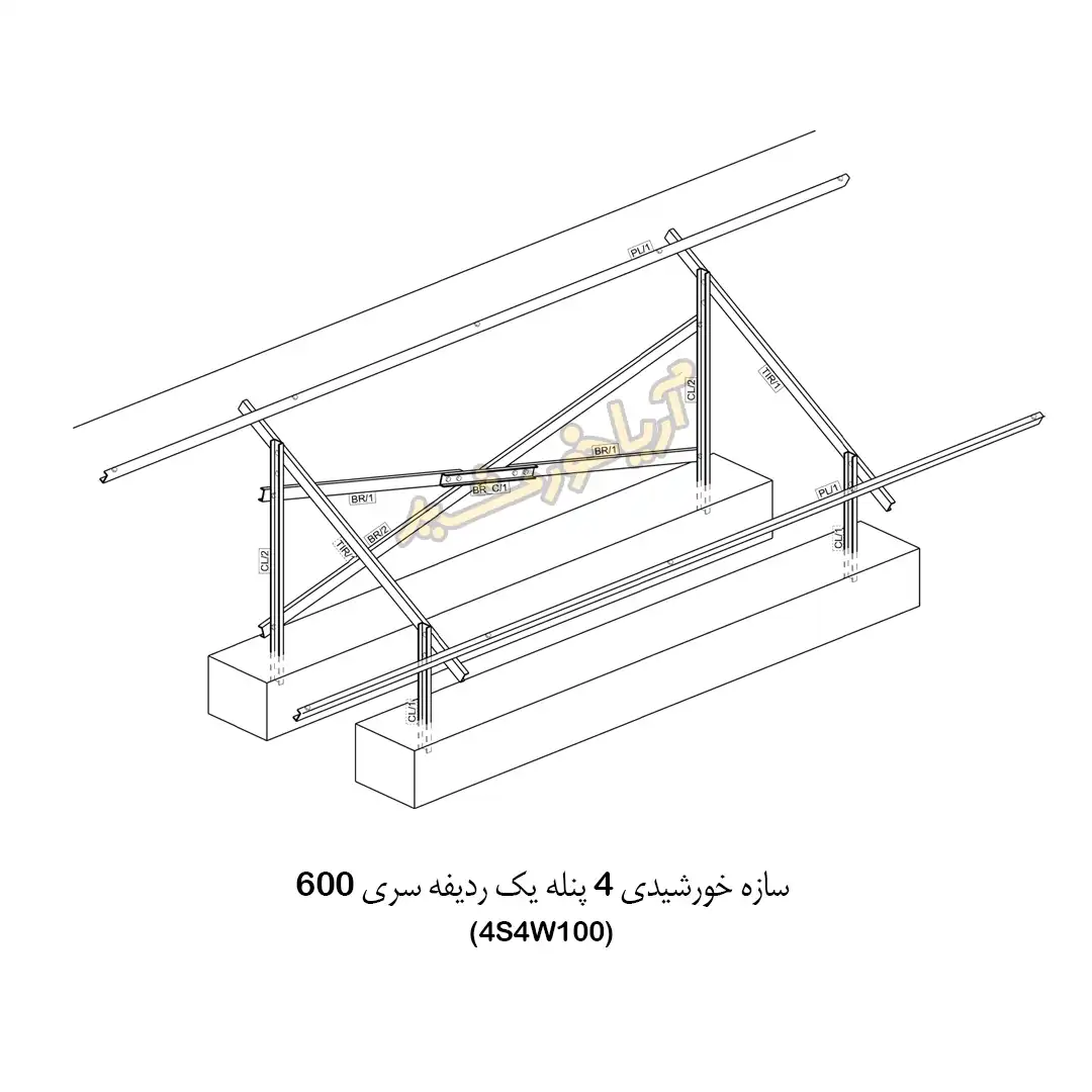 استراکچر 4 پنله سری 600