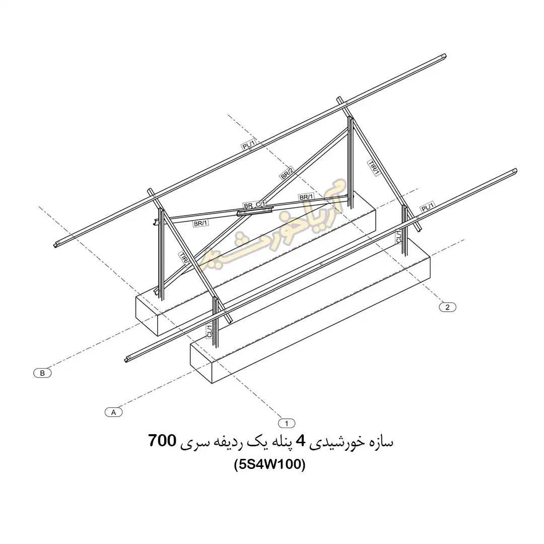 استراکچر 4 پنله سری 700